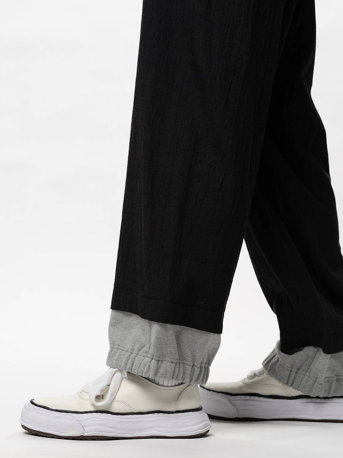 【26SS】ボトム レイヤード パンツ / BOTTOM LAYERD PT / ブラック