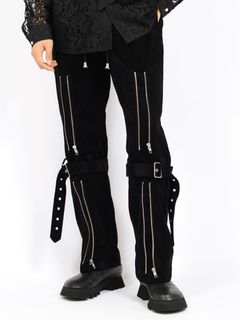 【26AW】コットン コーデュロイ ボンデージ イージー トラウザーズ パンツ / COTTON CORDUROY BONDAGE EASY TROUSERS / ブラック