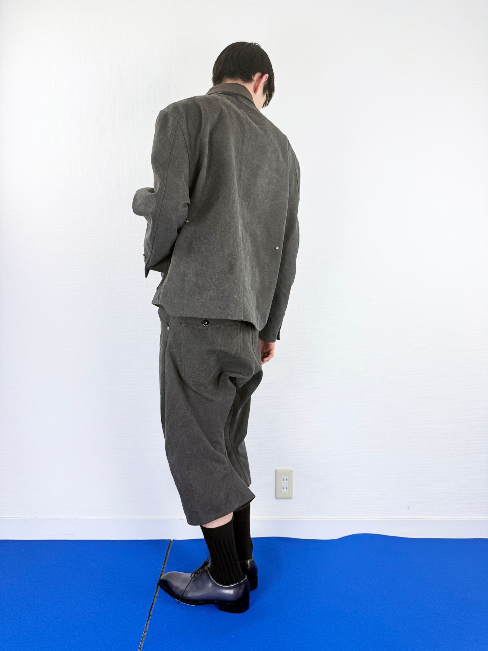 【26SS】 3D ショート デニム パンツ / 3D SHORT DENIM PANTS / ダークグレー