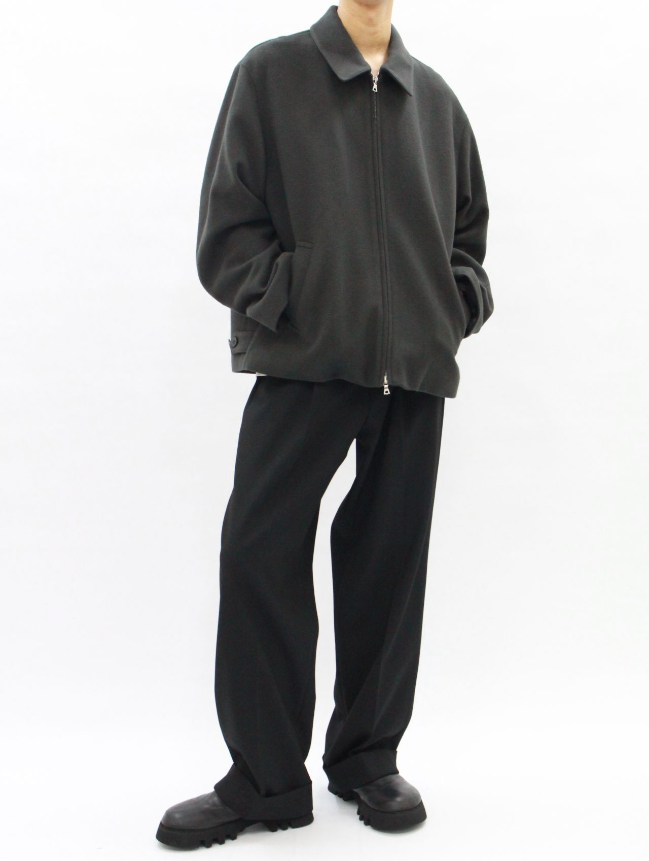 【25AW】ゼン モッサー ウール ブルゾン / ZEN MOSSER WOOL BLOUSON / ペッパーコーン