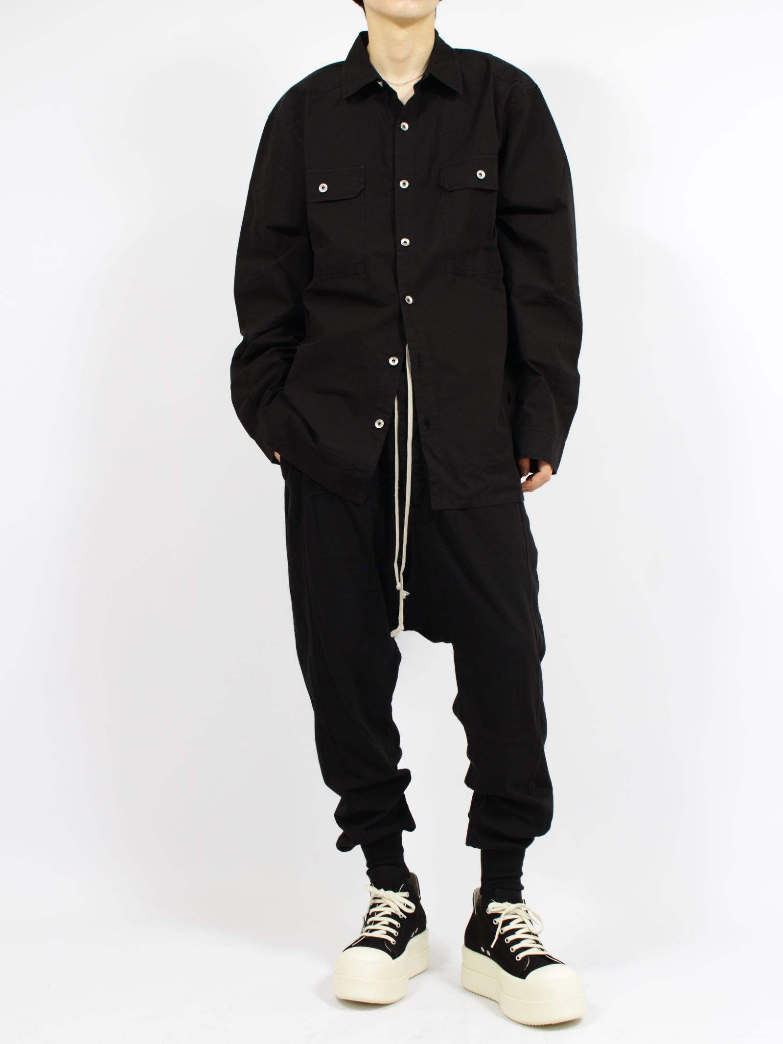 【26SS】プリズナー ドローストリング サルエル パンツ / PRISONER DRAWSTRING / ブラック