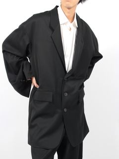 【24AW】キモノ スリーブ ジャケット / KIMONO SLEEVE JACKET / ブラック