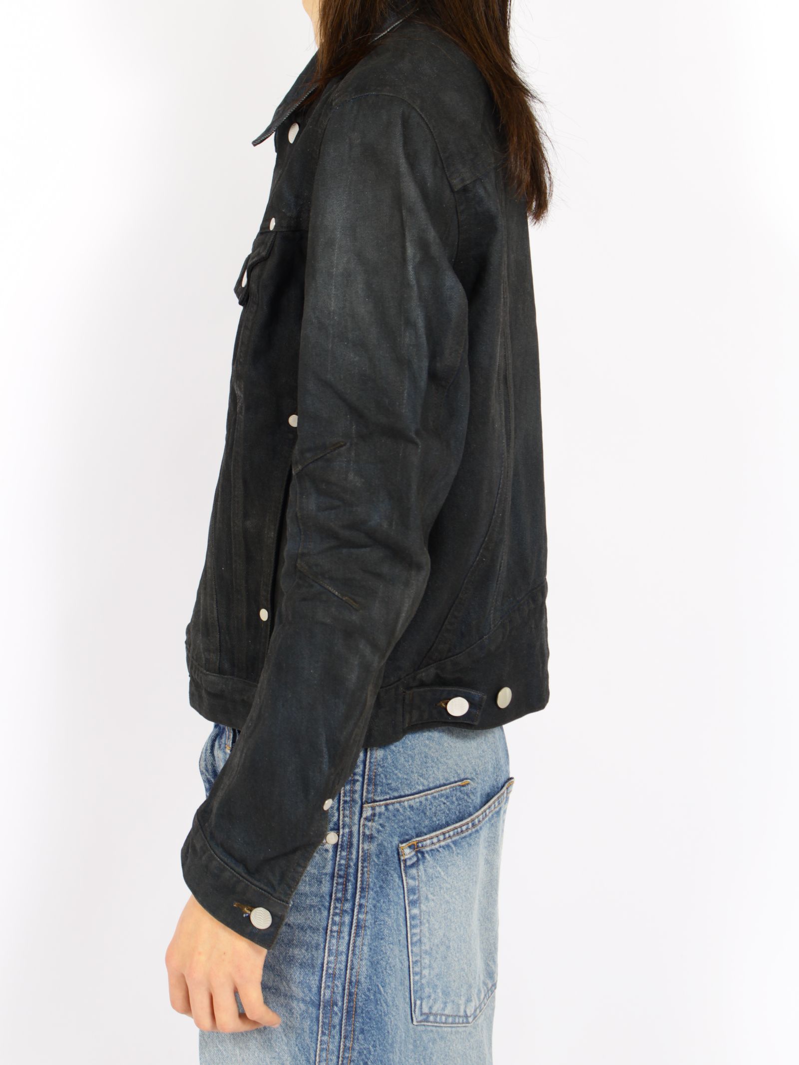 【26AW】デニム トラッカー ジャケット コーティング デニムジャケット / DENIM TRUCKER JACKET / LUSTER COATED INDIGO(インディゴ)