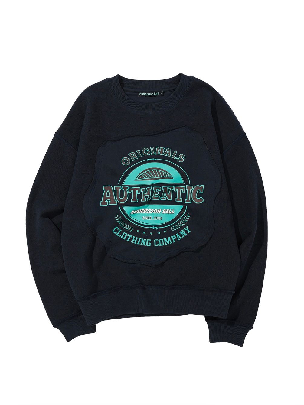 【22AW】オーセンティック ロゴデザイン スウェット / AUTHENTIC LOGO SWEATSHIRT / グレー - L - グレー