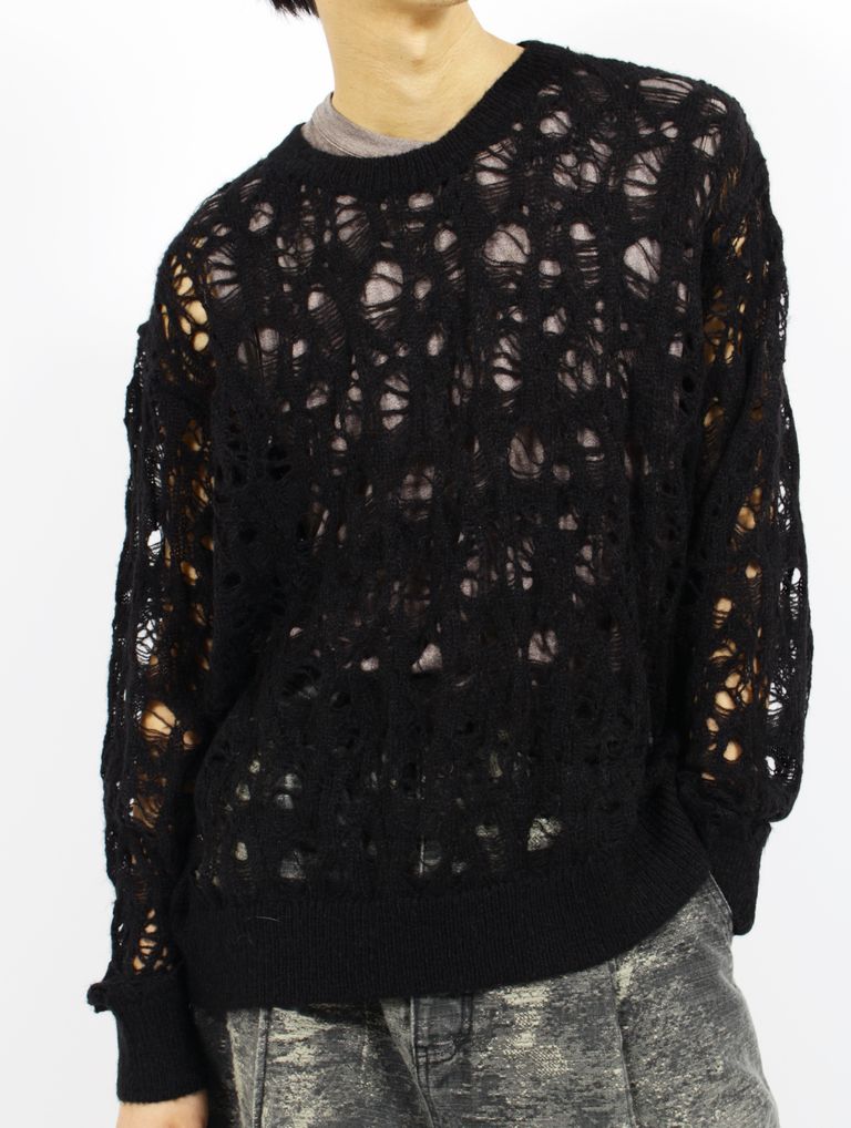 NKNIT モヘアニット wave pattern mohair KNIT | NKNIT