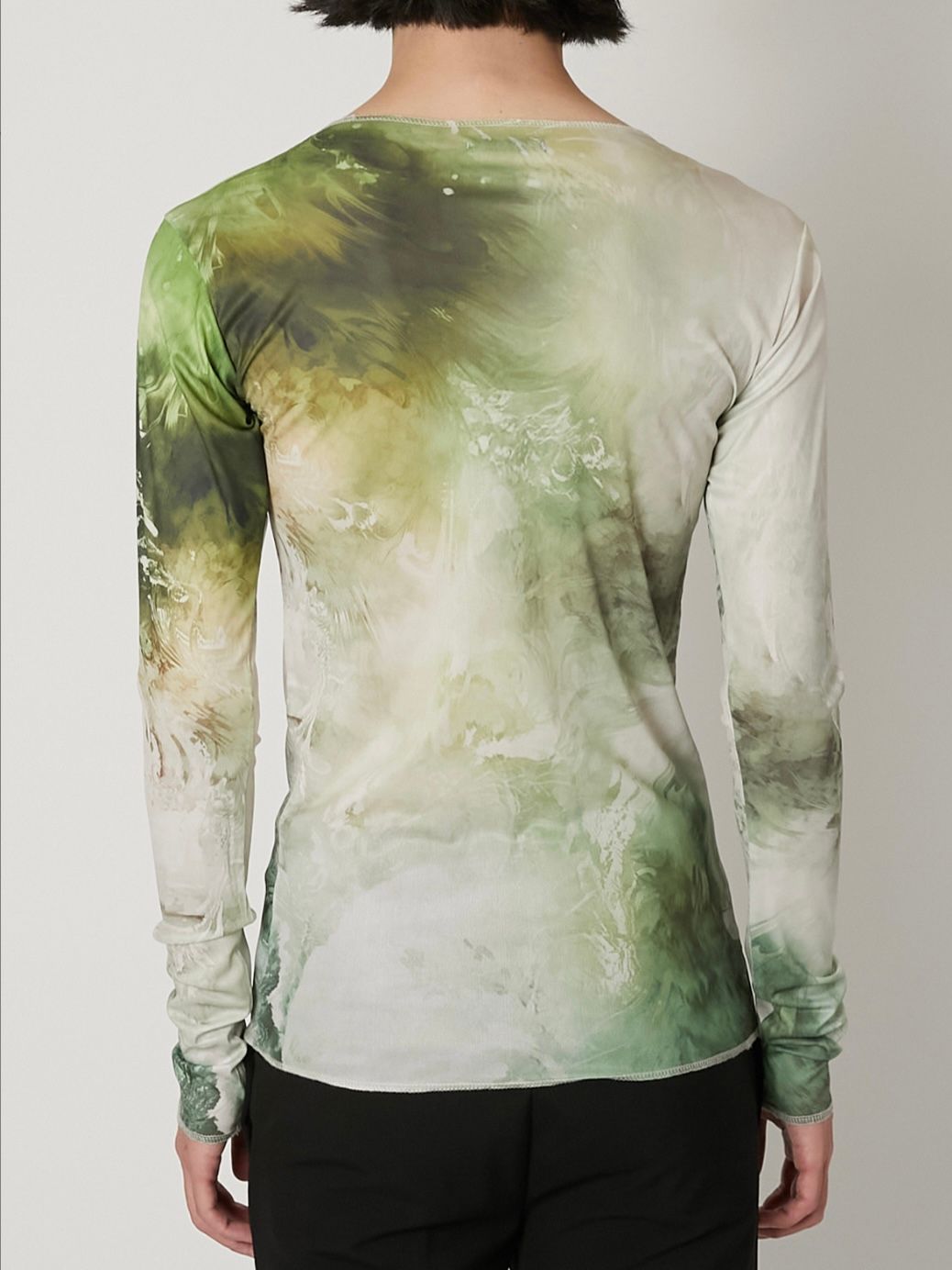 【26SS】チュール シャツ / TULLE SHIRT / グリーン