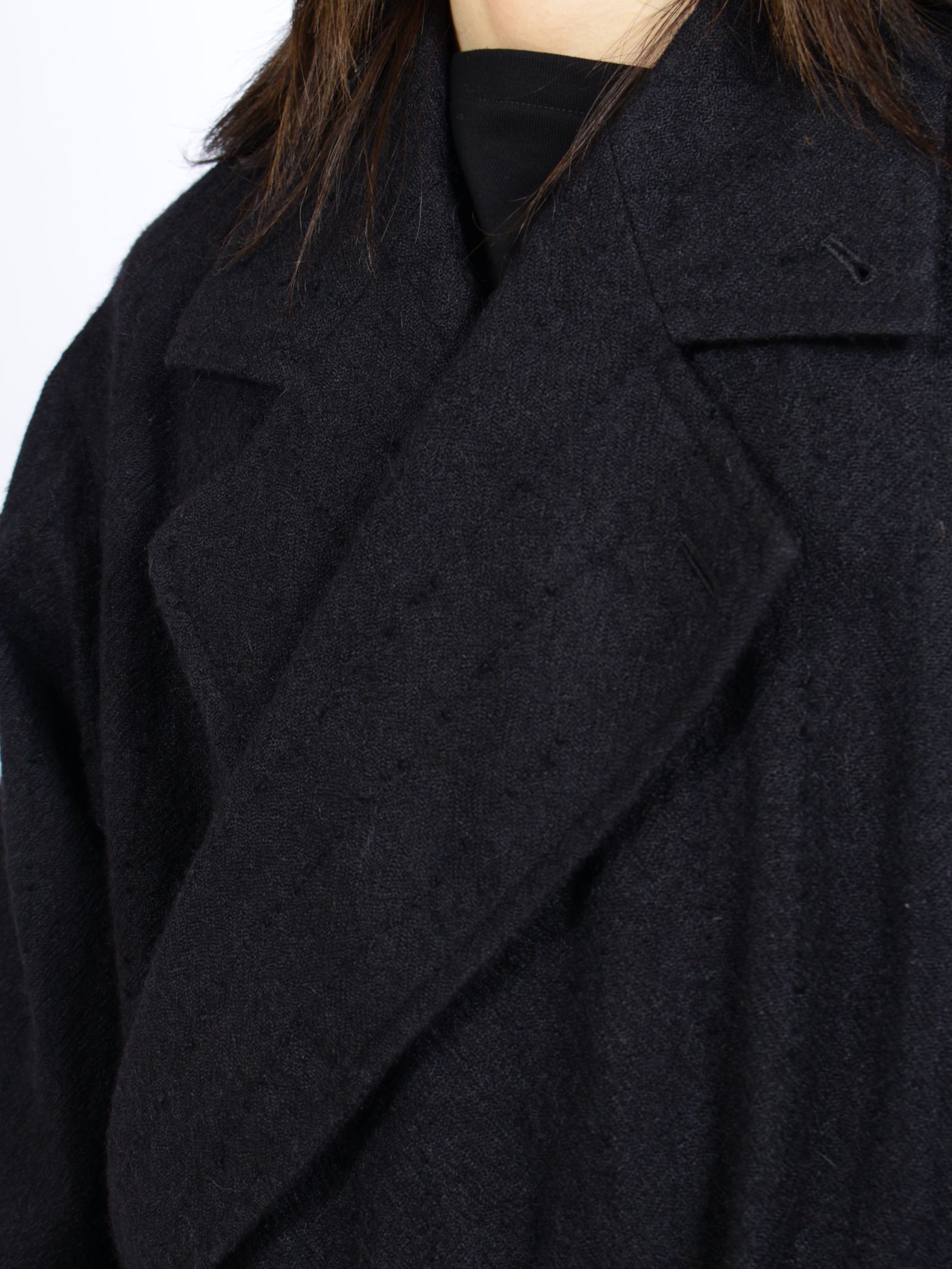 【26AW】トゥー ダブル ブレステッド コート / TOO DOUBLE-BREASTED / ブラック