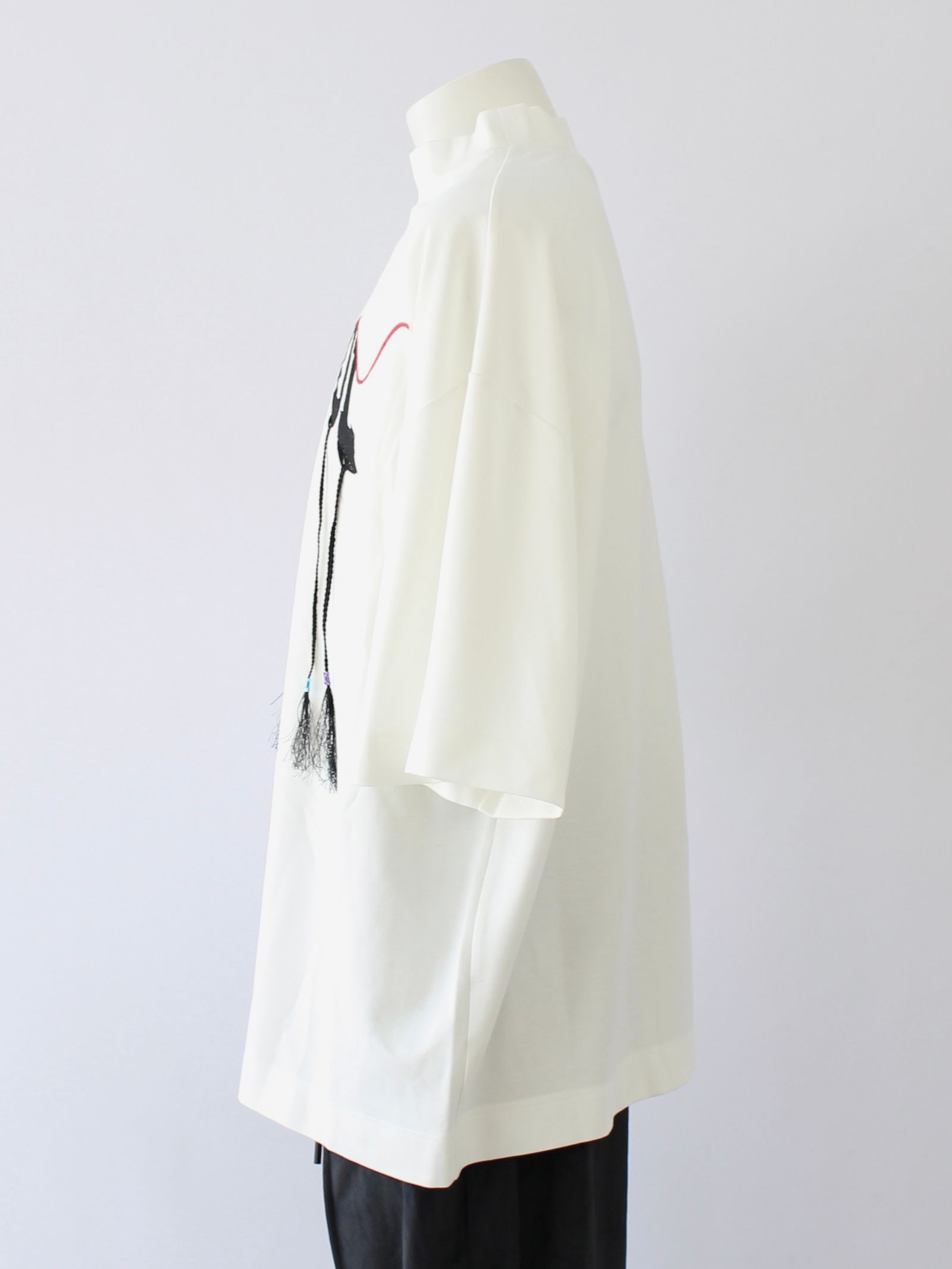 スクール フリンジ Tシャツ / SCHOOL BRAID TEE / ホワイト
