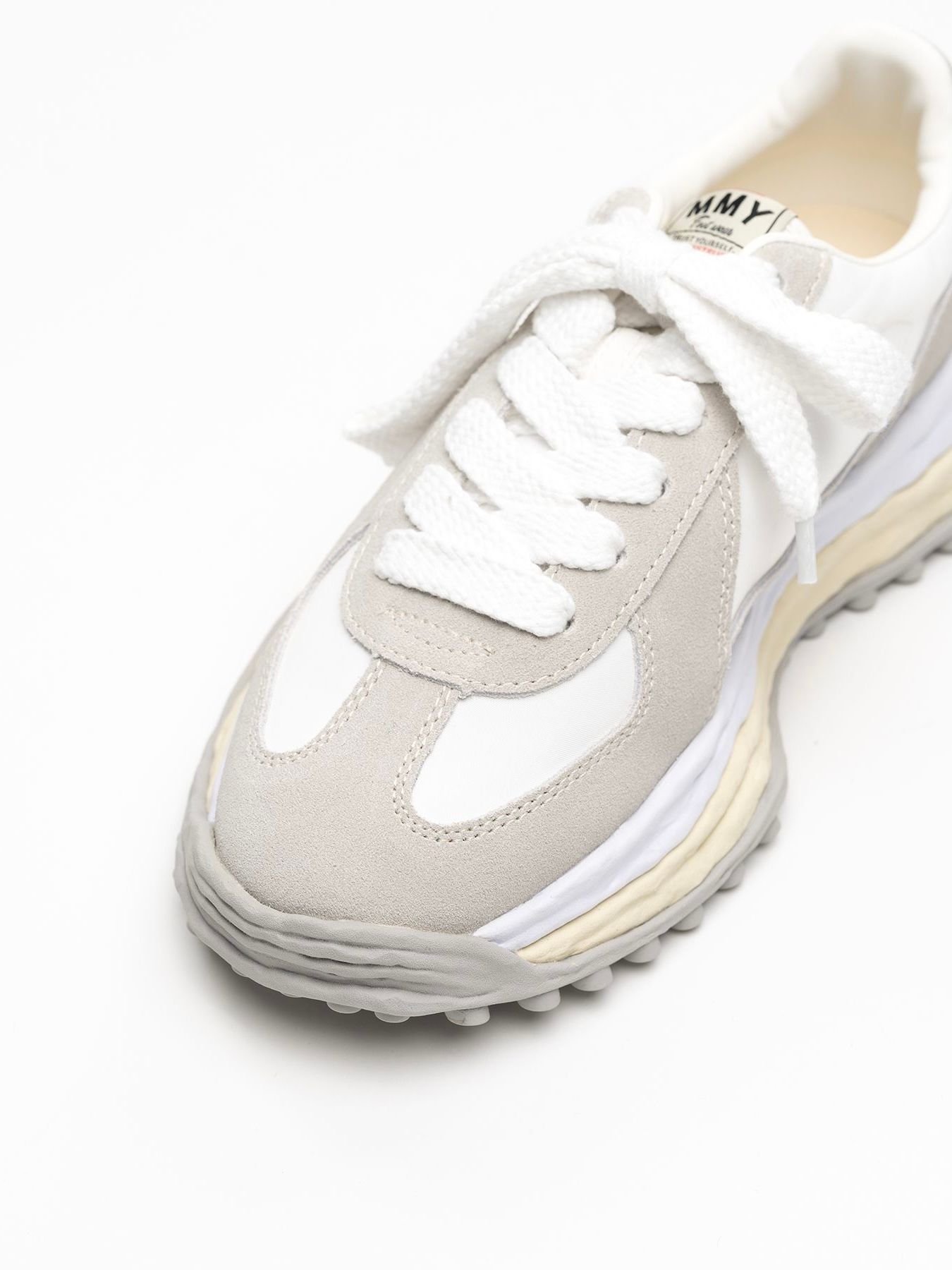【26AW】 ラリー オリジナルソール ミックスマテリアル ローカットスニーカー / "LARRY" OG Sole Mix Material Low-top Sneakers / ホワイト