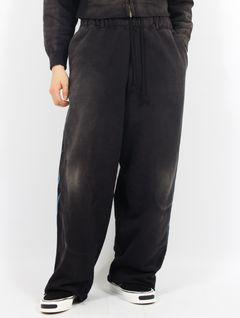 【25SS】"ファイア" ディストレスト スウェットパンツ / “FIRE” DISTRESSED SWEAT PANTS / ブラック