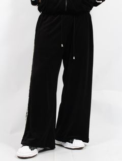 【25SS】パール パイピング ベロア トラック パンツ / PEARL PIPING VELOURS TRACK TROUSERS / ブラック【&TEAM TAKI着用】