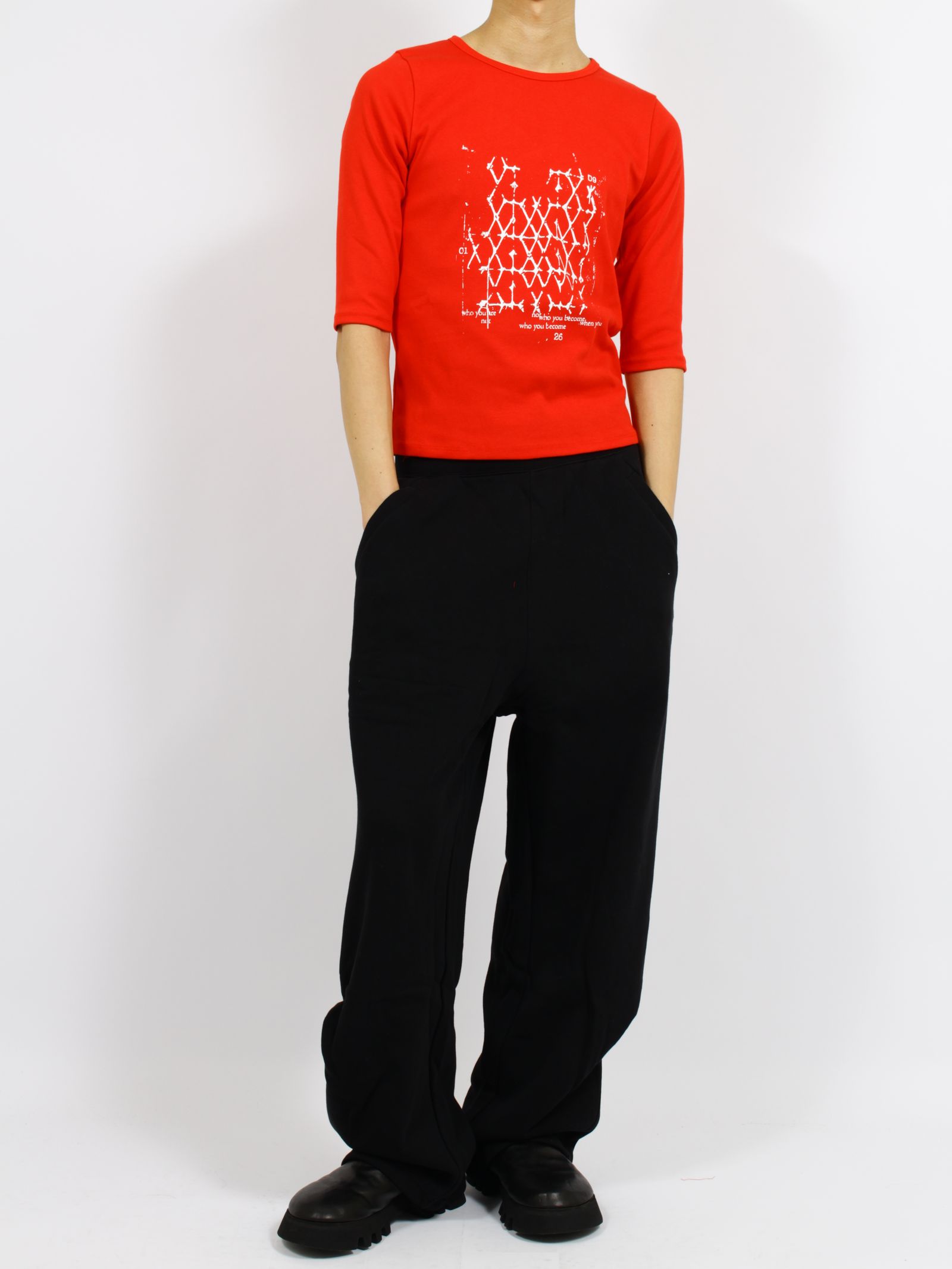 【26SS】ラティス Tシャツ / LATTICE T-SHIRT / レッド