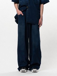 【26SS】テンセル デニム ワイド パンツ / TENCEL DENIM WIDE DENIM PANTS / インディゴ