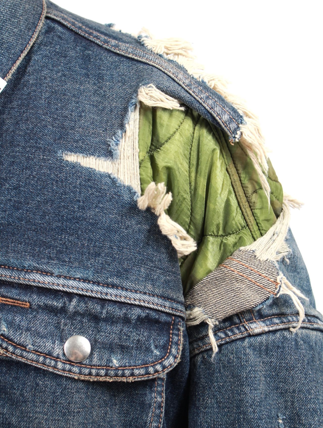【25AW】 ダブル レイヤード デニム ジャケット / DOUBLE LAYERED DENIM / インディゴ