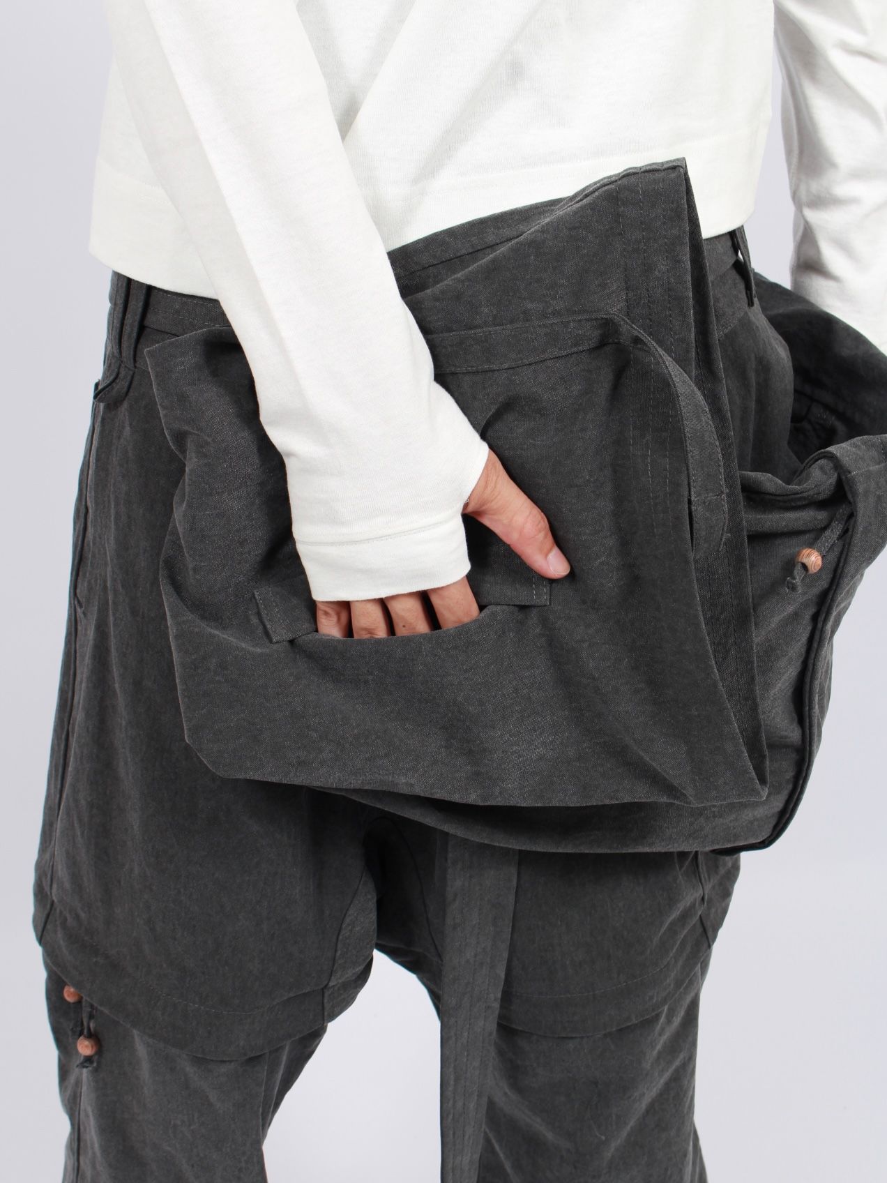 【25AW】ヤタガラス パンツ / 八咫烏 PANTS / ウォッシュブラック