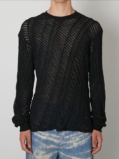 【27SS】ロングスリーブ Tシャツ ジャージトップ シャツ / LONG SLEEVE T-SHIRT / ブラック