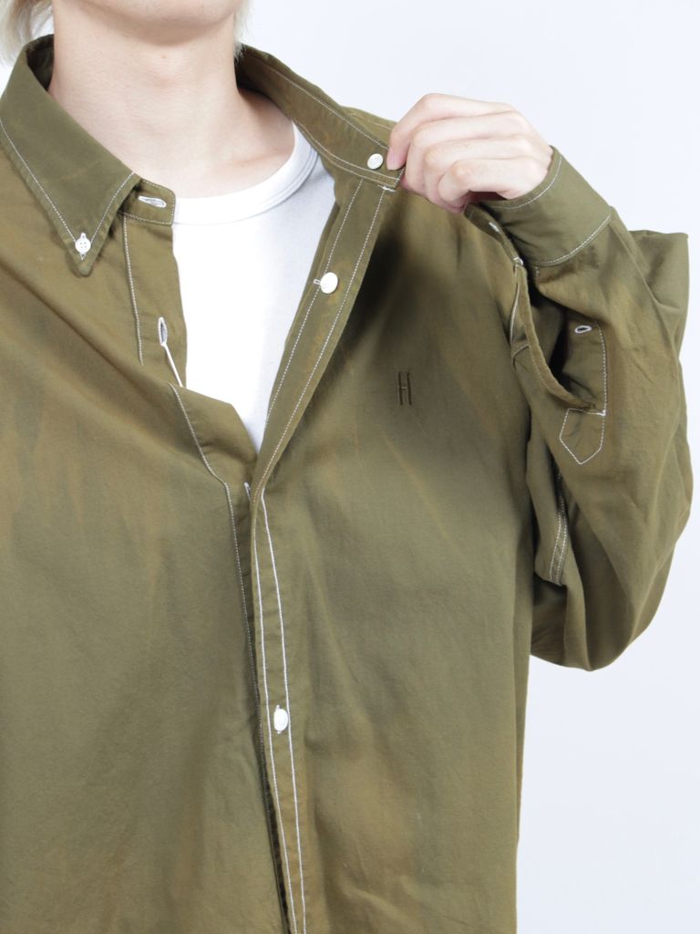 23AW MOI 聞い PERK モイ Switching Tunic シャツコート