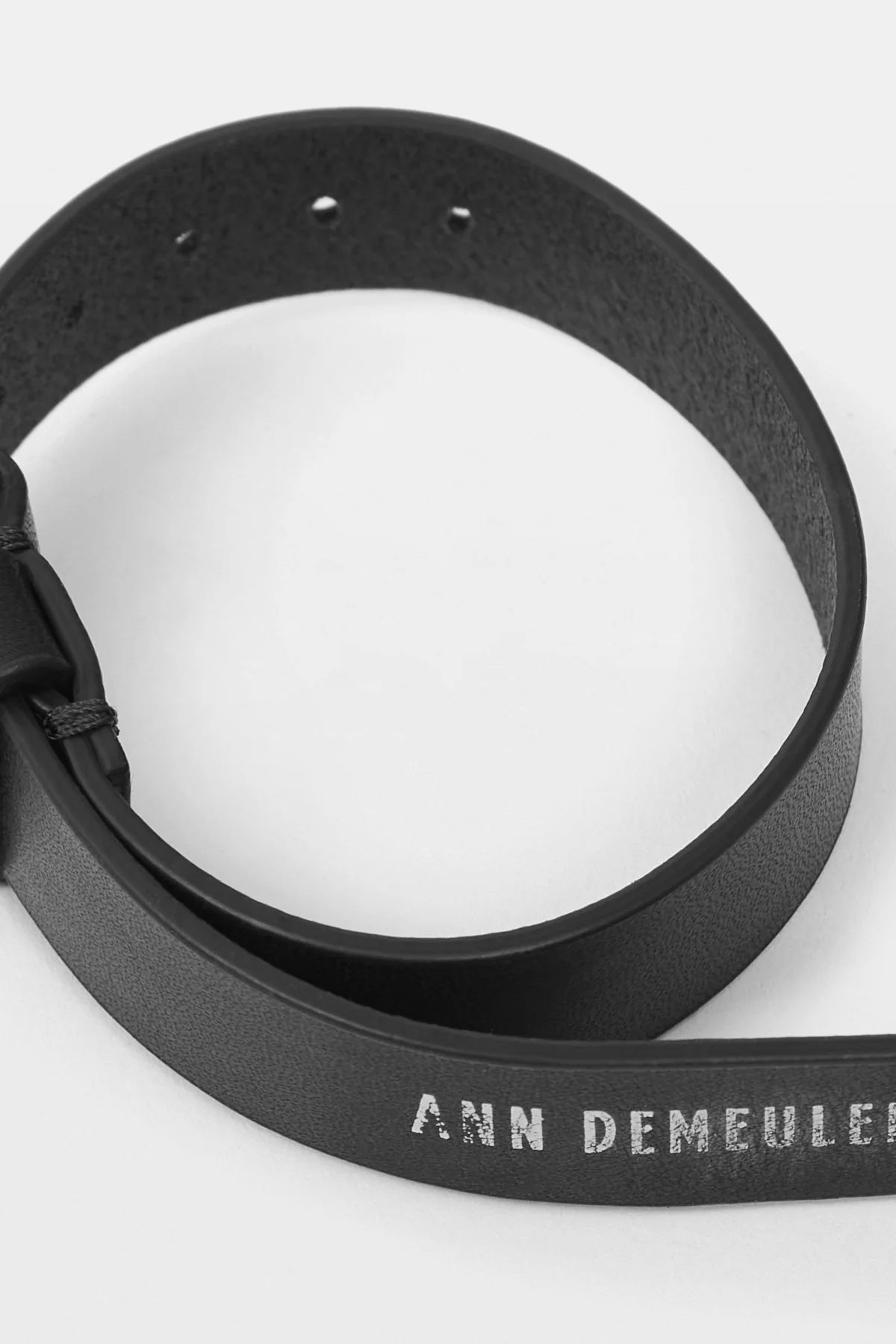 【27SS】ヴァニール ショート レザー ブレスレット / VANIR SHORT LEATHER BRACELET / ブラック