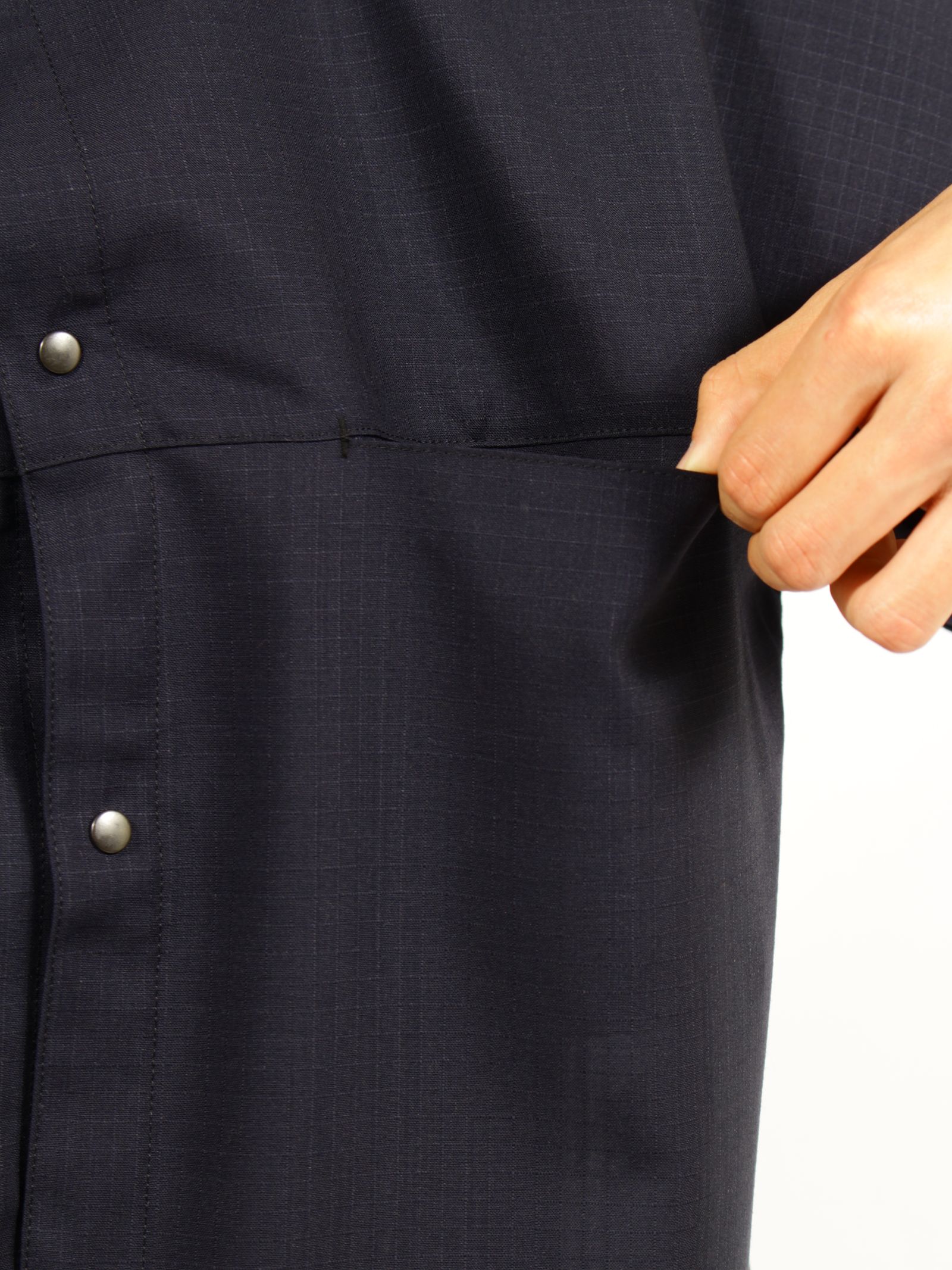 【26SS】ウール マッキーノ シャツ / MACKINAW SHIRTS WOOL / ブラック