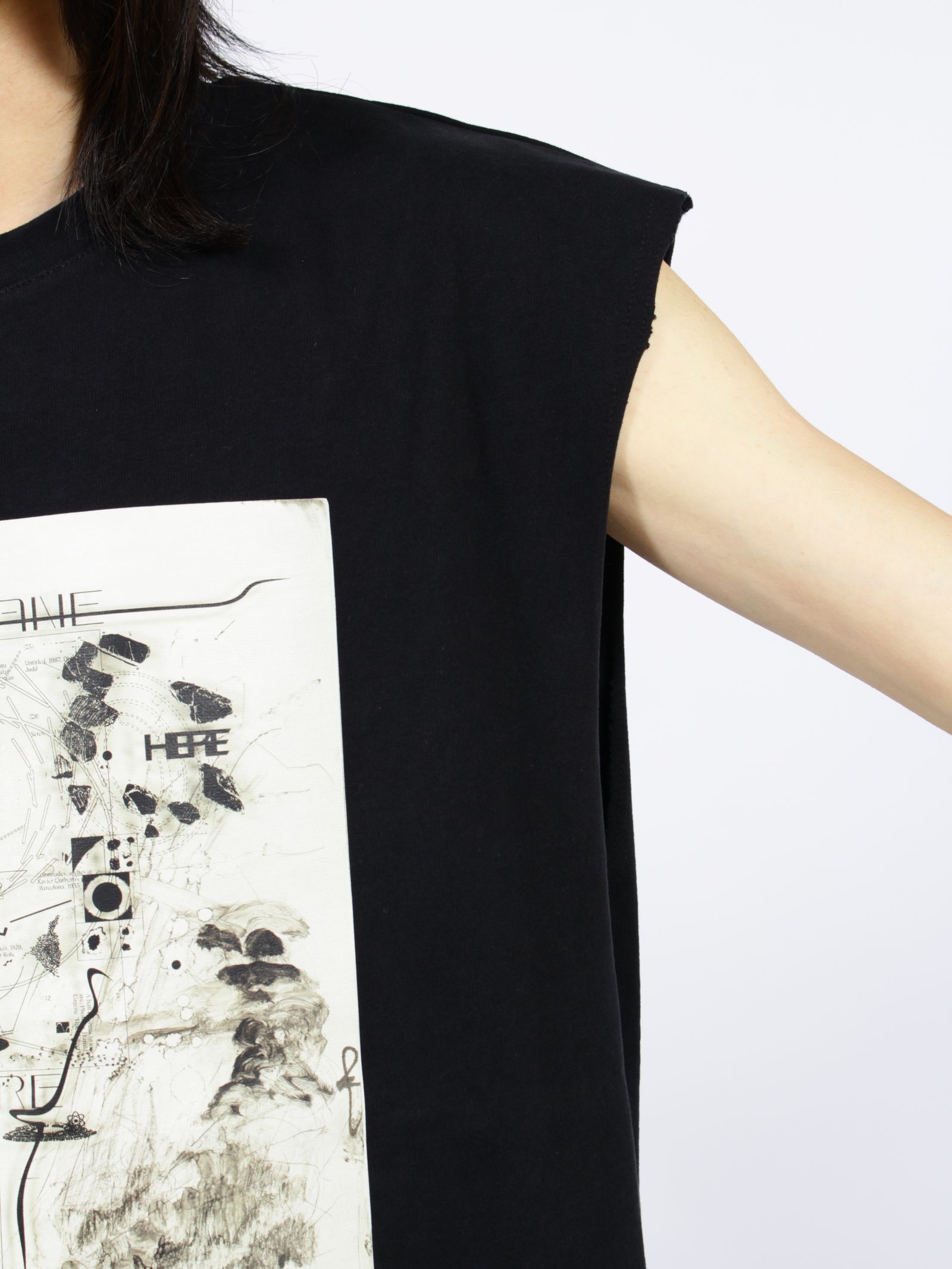 【26SS】ハリケーン グラフィック ノースリーブ Tシャツ / HURRICANE GRAPHIC N/S TEE / ブラック