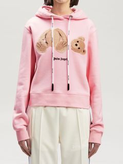 PALM ANGELS - 【23SS レディース】クロップド テディベア フーディー 