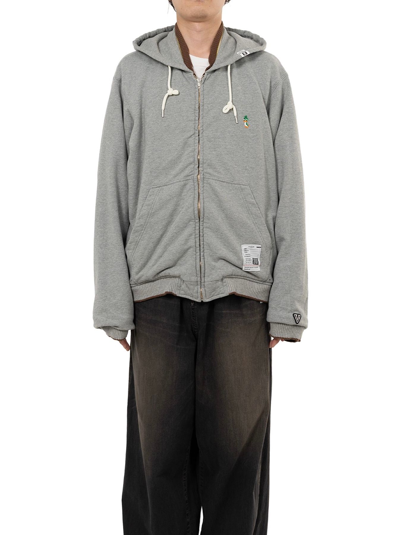 【25AW】リバーシブル フーディー レイヤード スーベニア ジャケット / SOUVENIR JACKET / ブラウン