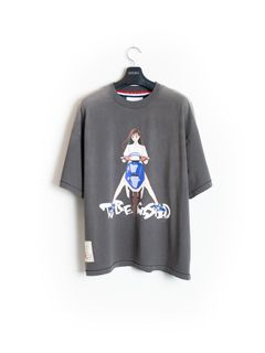 【25AW】アニメ「老人Z 」江口寿史 ノスタルジック ガール ショートスリーブ 半袖 Tシャツ / NOSTALGIC GIRL RZ02 S/SL TEE Ver, Hisashi Eguchi / ブラック