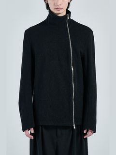 【26AW】 ヘンリー ニット 長袖 シャツ / HENRI KNIT / ブラック