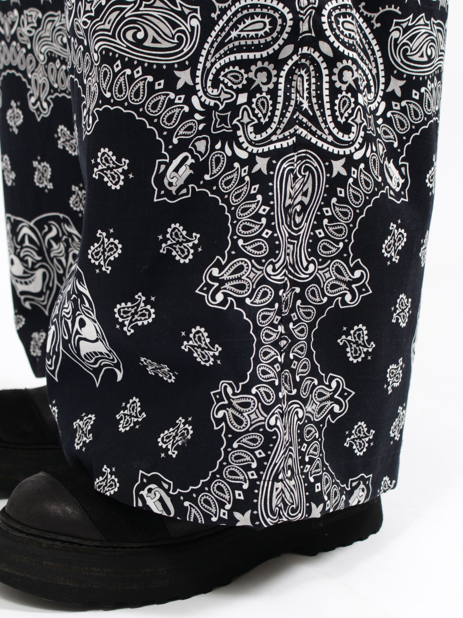 【26SS】バンダナ パンツ / BANDANA TROUSERS / ブラック