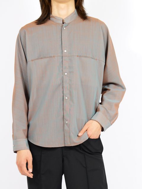 【26SS】シャンブレー マッキーノ シャツ / CHAMBRAY MACKINAW SHIRTS / オレンジグレー