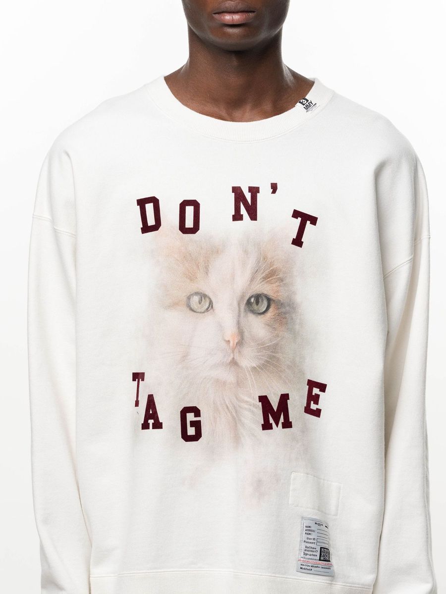 【26AW】 キャット プリンテッド スウェット プルオーバー / CAT PRINTED SWEAT PO / ホワイト