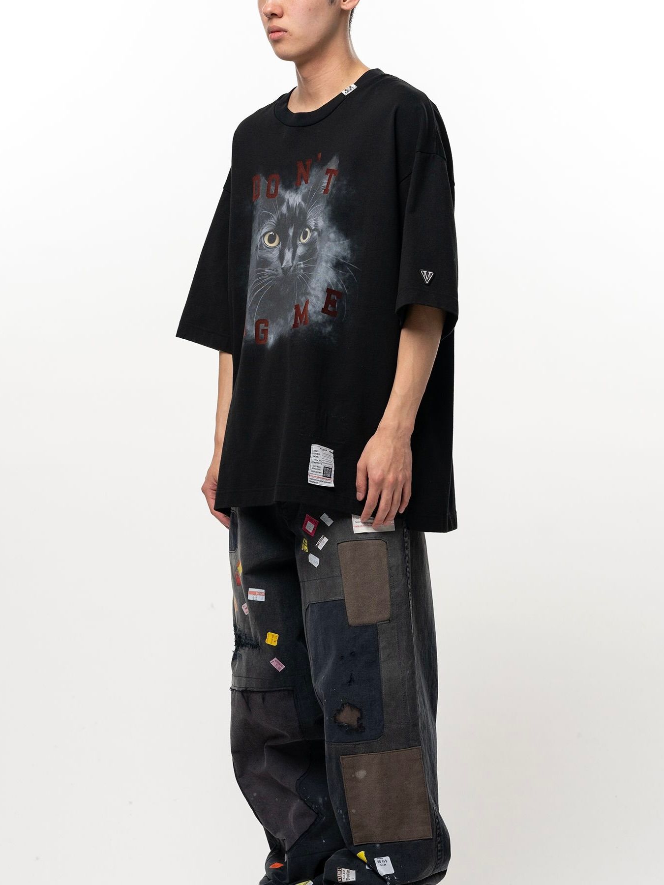 【26AW】キャット プリンテッド Tシャツ / CAT PRINTED TEE / ブラック