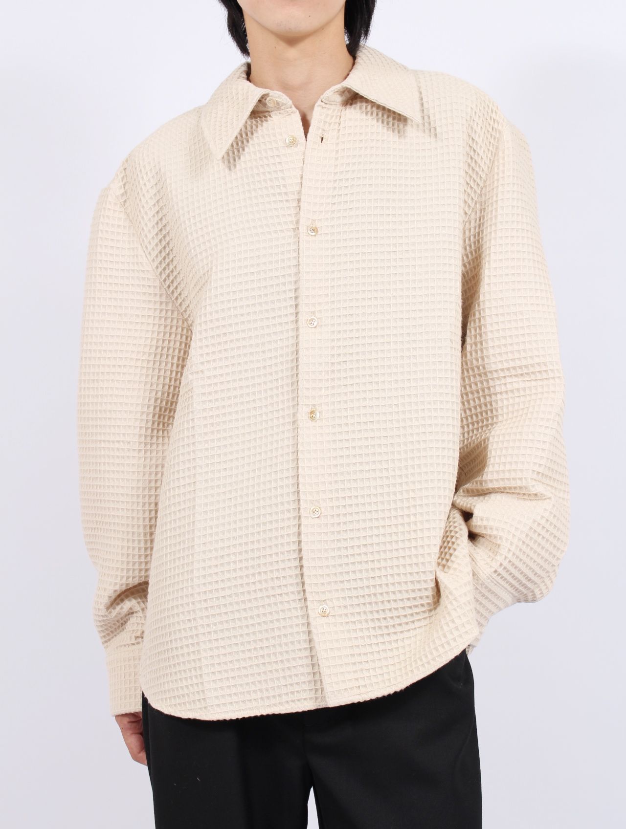 【25AW】 オーザリー シャツ 長袖 / OSEARY SHIRT / アイボリー