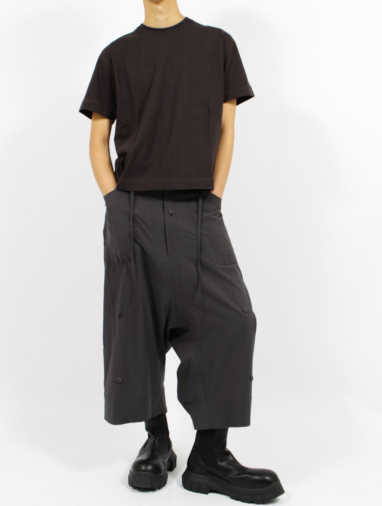 CIRCLE T サークルTシャツ JIAN YE CHARCOAL JIAN YE(ジェンイェ)のCIRCLE T CHARCOALの通販｜PALETTE art