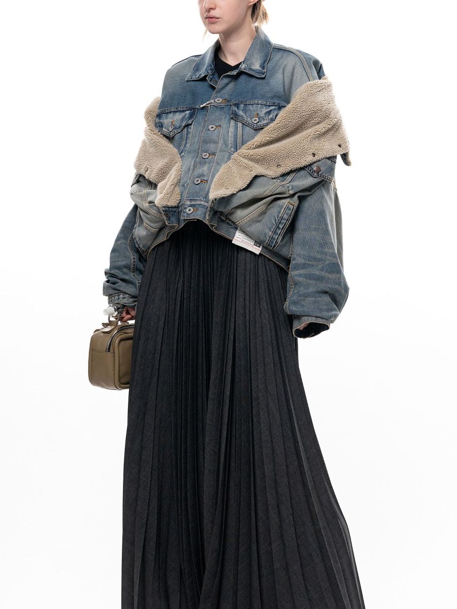 【26AW】 シフテッド レイヤード デニム ジャケット / SHIFTED LAYERED DENIM JACKET / インディゴ