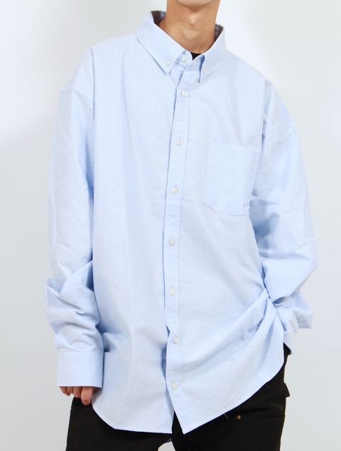 【25AW】オーバーサイズ オックスフォード シャツ / OVERSIZED OXFORD SHIRT / ブルー