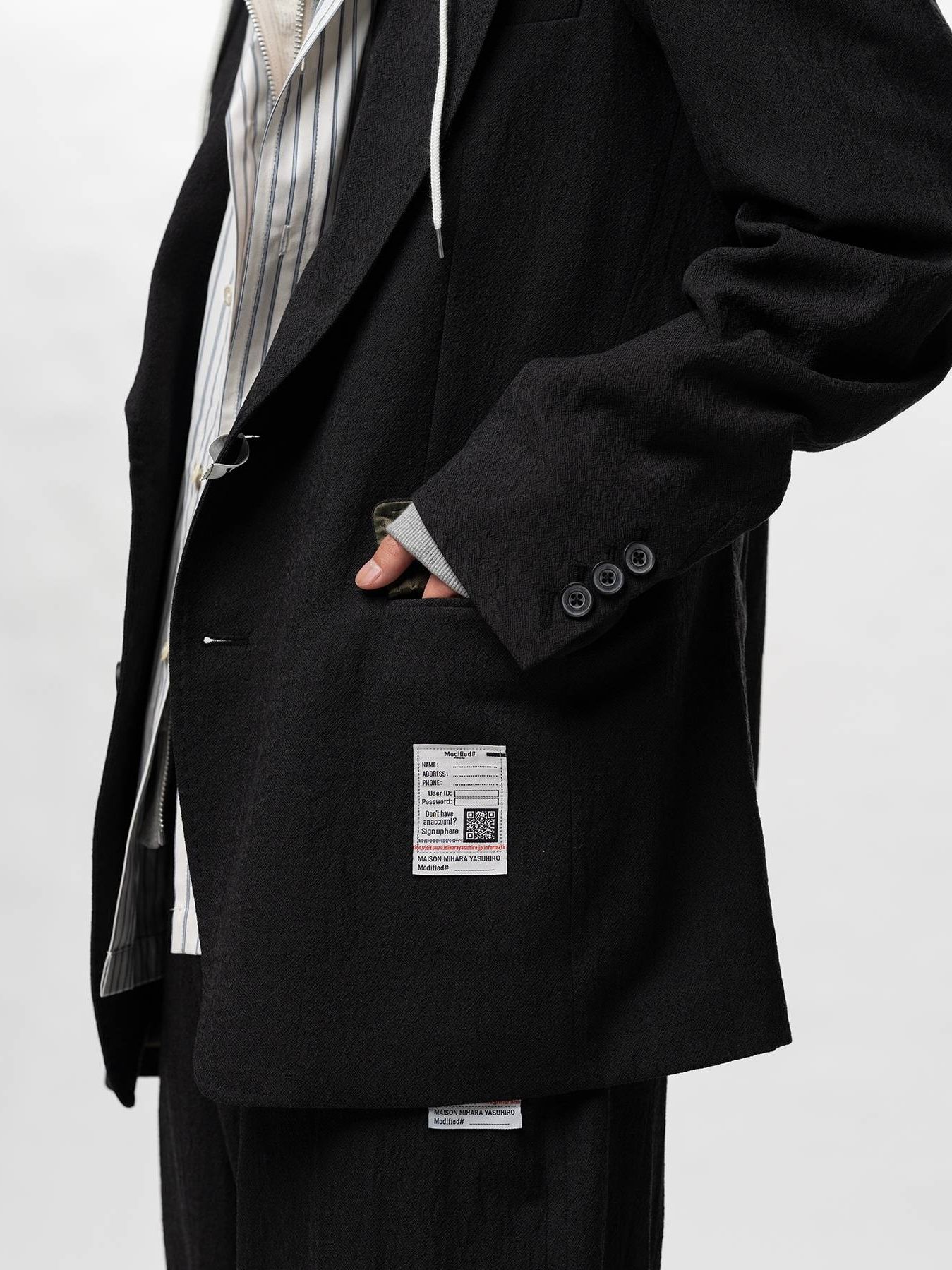 【26SS】トリプル レイヤード ジャケット / TRIPLE LAYERED BLAZER / ブラック