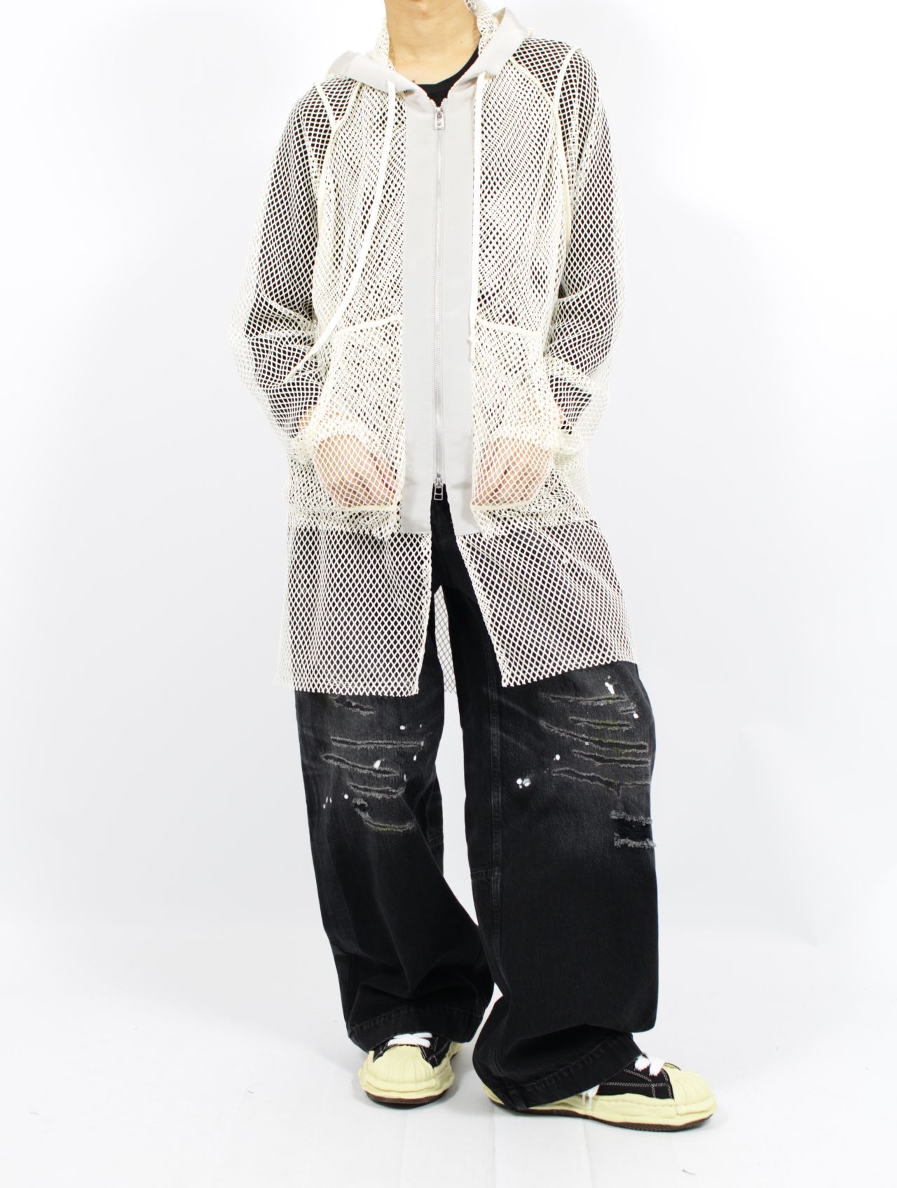SUBLATIONS - 【25SS】メッシュ レイヤード パーカー / MESH