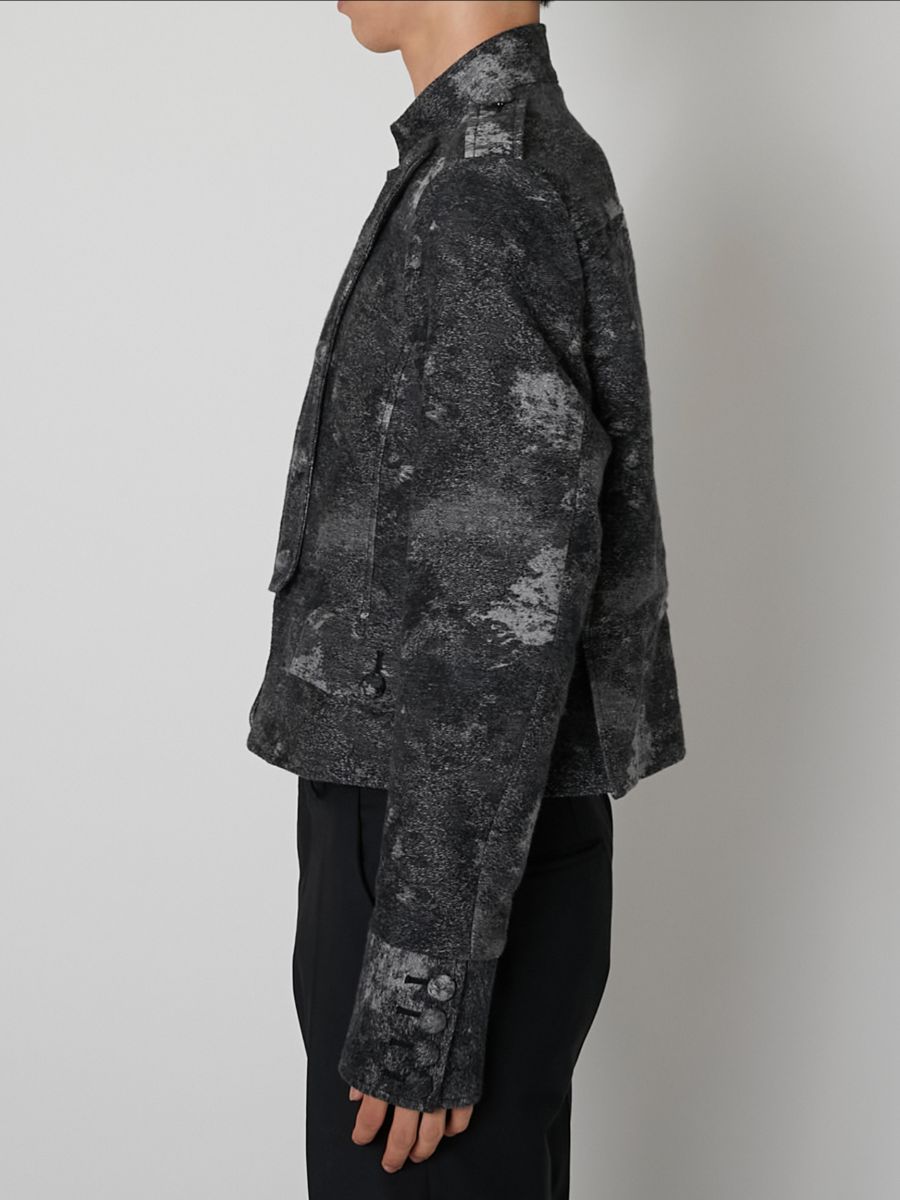 【27SS】ジャガードデニム ナポレオン ジャケット / NAPOLEON JACKET / ブラック