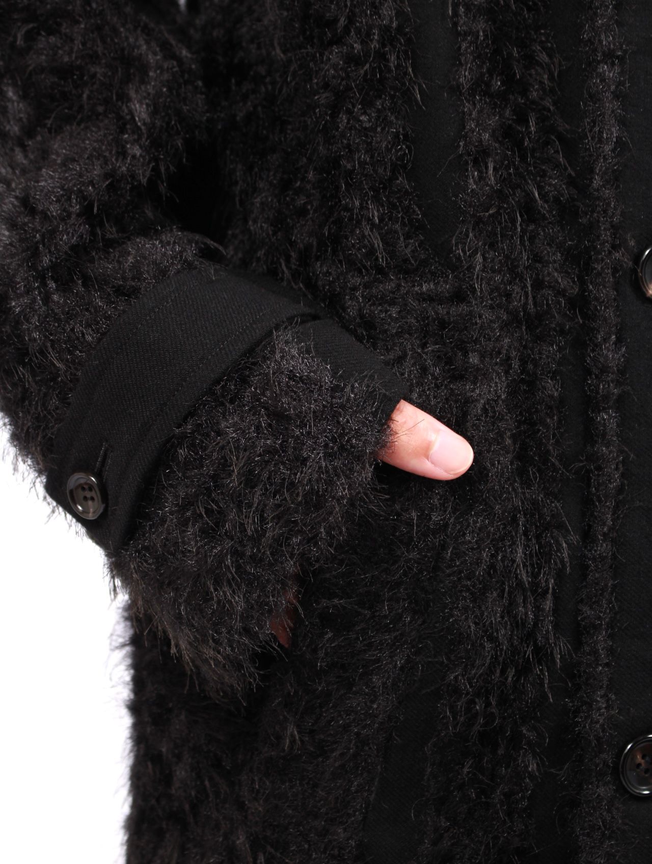 【25AW】ダブル ブレステッド ロングコート / DOUBLE BRESTED COAT / ブラック