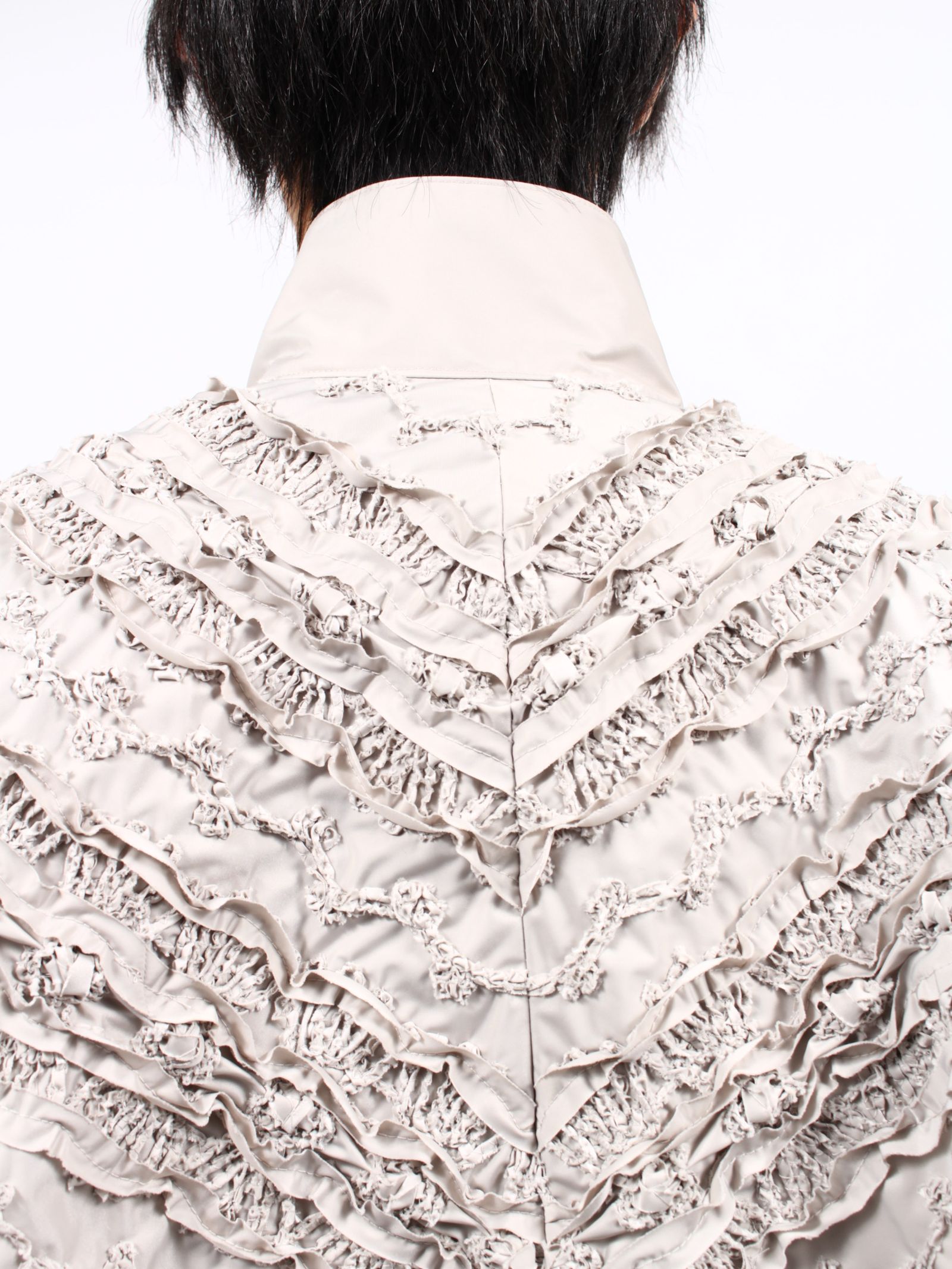 【25SS】シャーリング ドックイヤー ジャケット / SHIRRING DOG-EAR JACKET / ベージュ