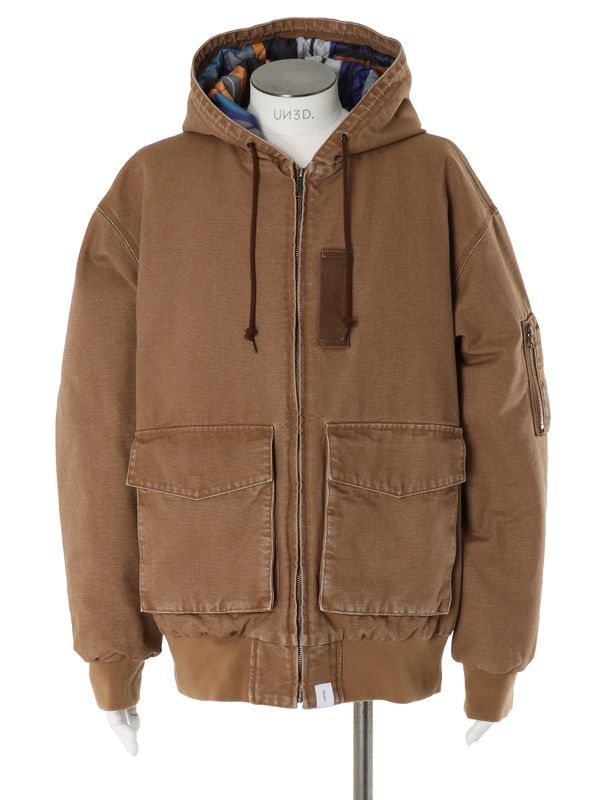 【26AW】 ダック フーディー ジャケット / DUCK HOODIE JACKET / ブラウン