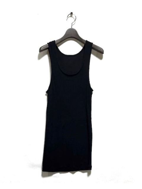 【27SS】 タンクトップ リブ / TANK TOP RIB / ブラック