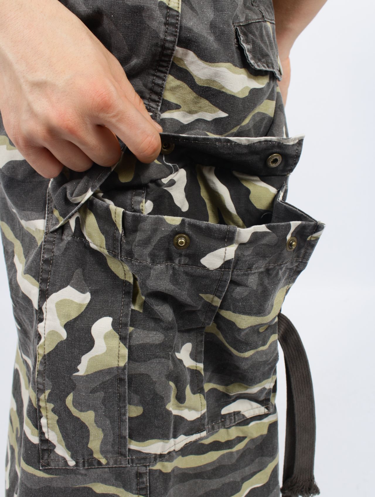【25SS】カモフラージュ ウォッシュ カーゴパンツ / CAMOUFLAGE WASH CARGO PANTS / ベージュ