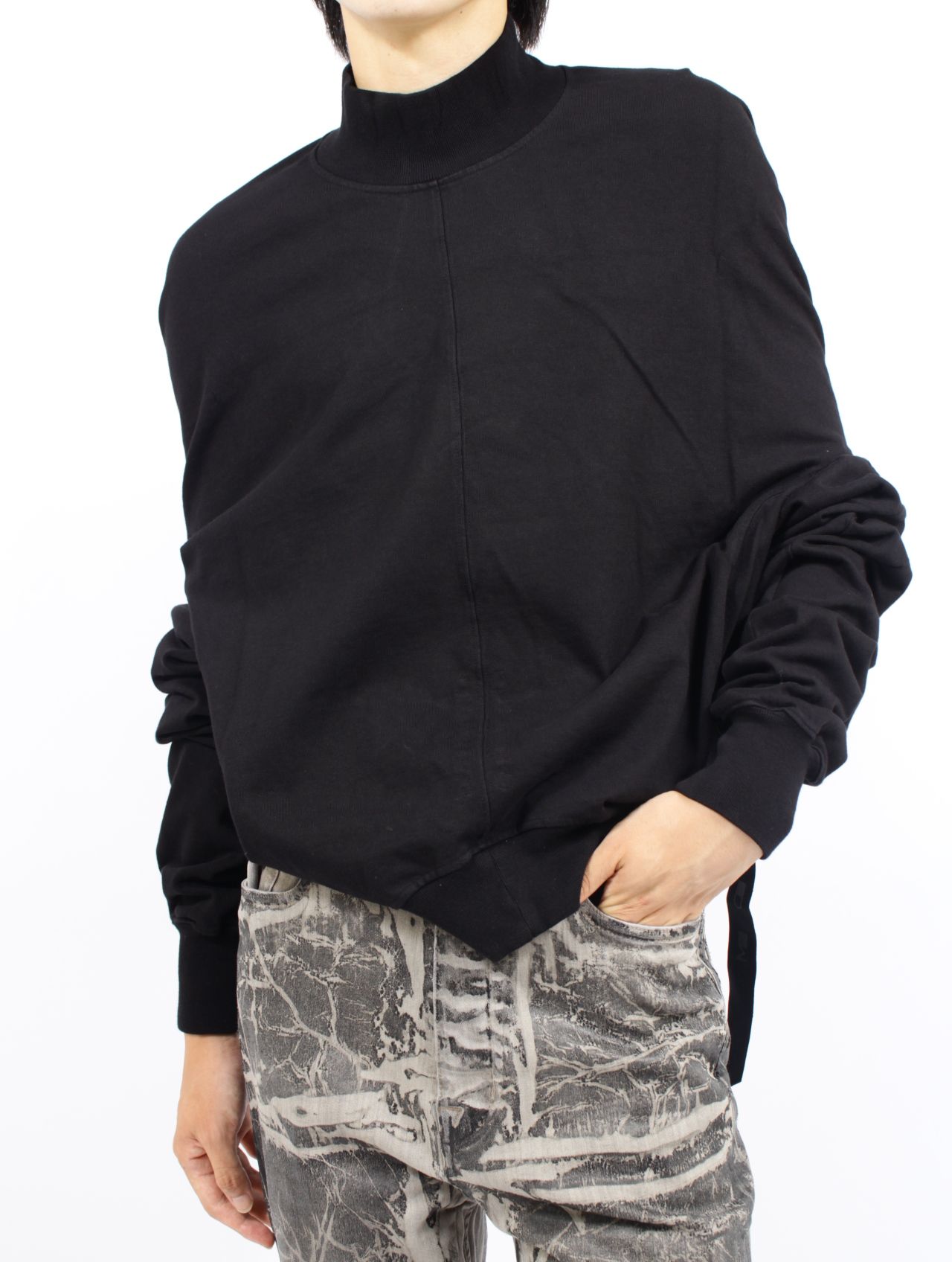 【25AW】ヘッドオン ダブルネック スウェット プルオーバー 長袖 カットソー / HEADON DBL SWEATER / ブラック