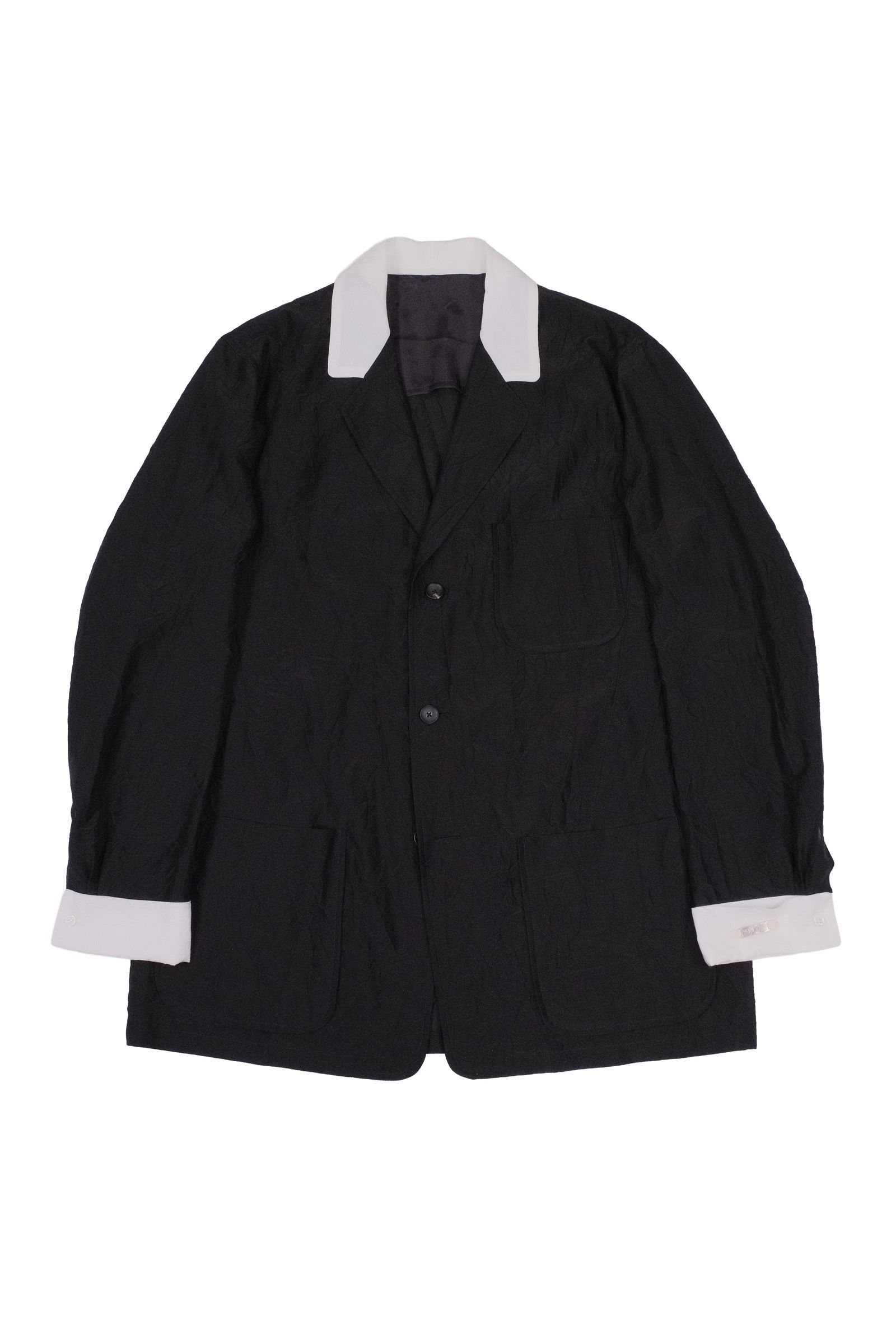 【27SS】 コットン シルク ライト ジャケット / COTTON SILK LIGHT JACKET / ブラック