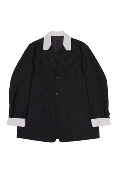 【27SS】 コットン シルク ライト ジャケット / COTTON SILK LIGHT JACKET / ブラック