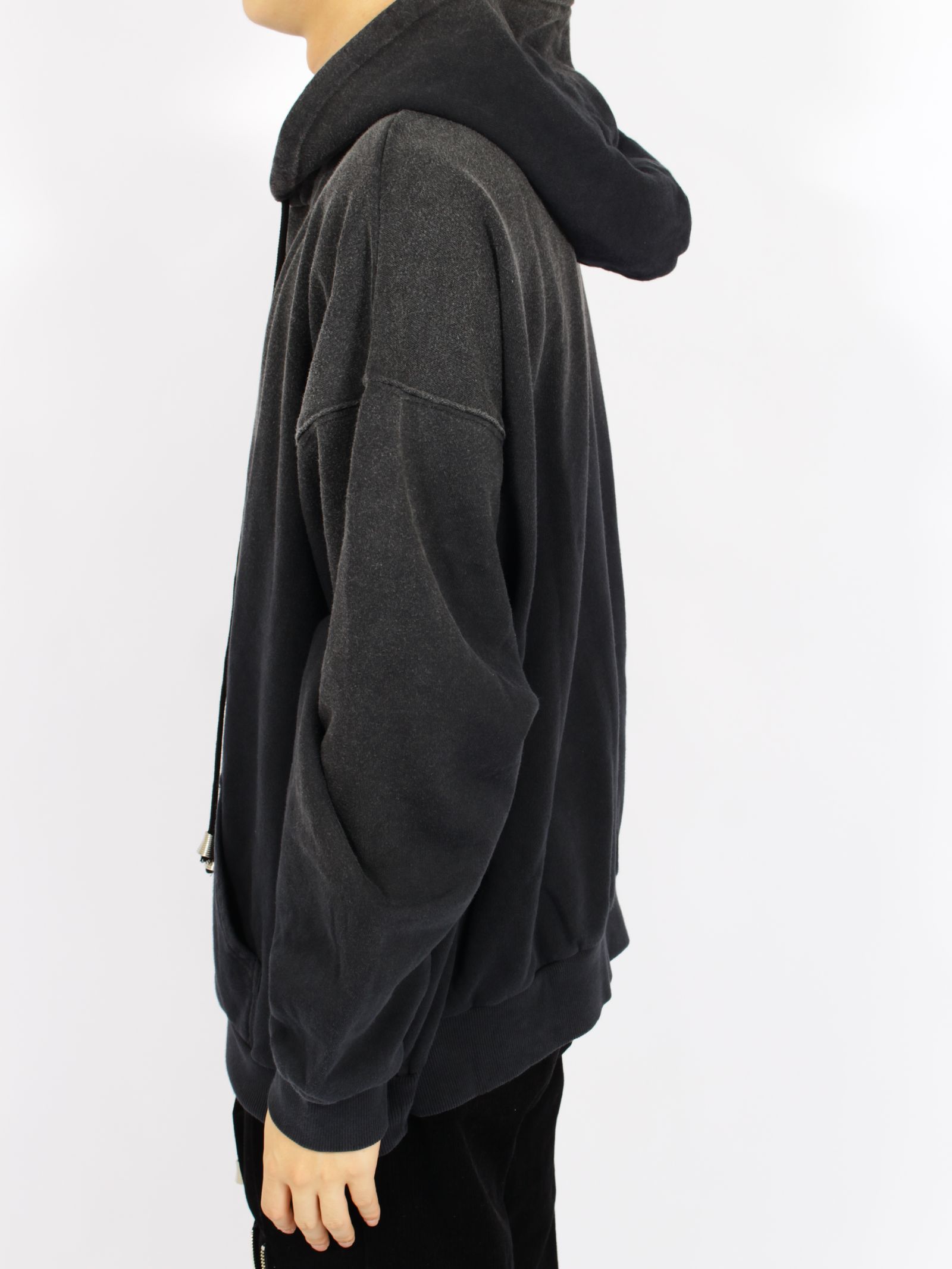 【 13日の金曜日 コラボ】ヴィンテージ エフェクト フーディー パーカー / x FRIDAY THE 13TH VINTAGE EFFECT HOODIE / ブラック