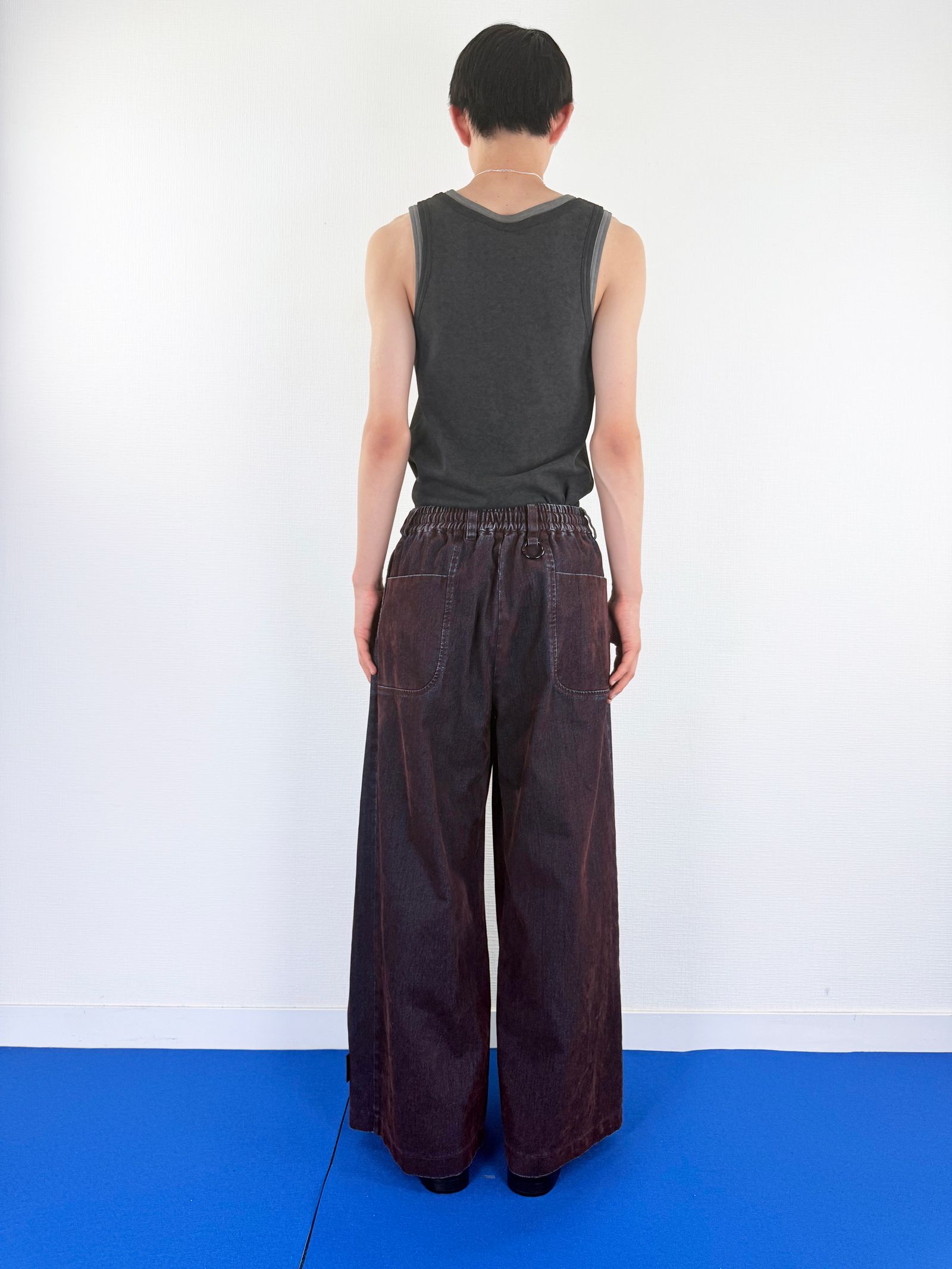 【26SS】 カバード デニム トラウザーズ / COVERD DENIM TROUSERS / ブラウン