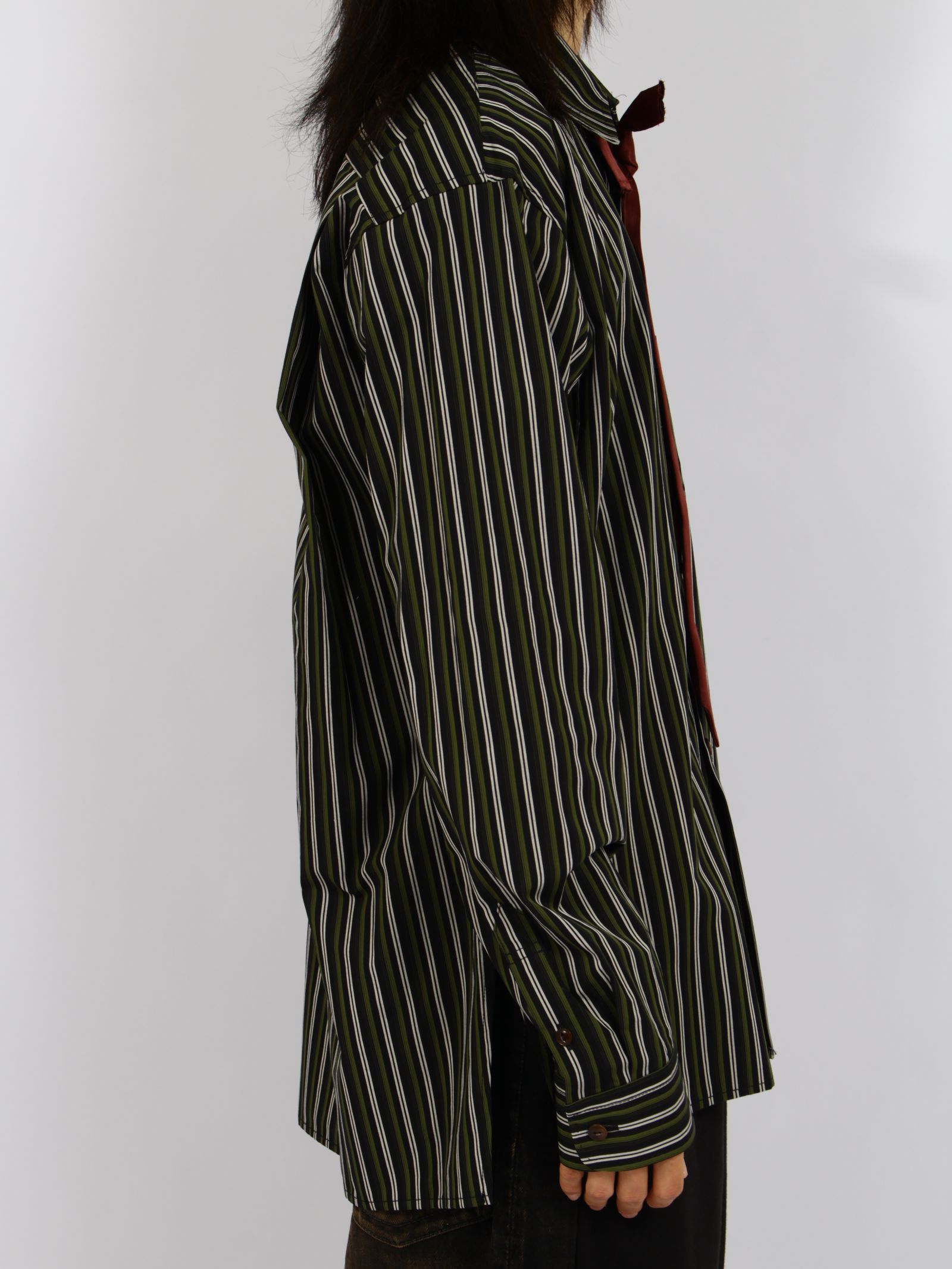 【26AW】 アタッチド タイ ロングスリーブ シャツ / ATTACHED TIE L/S SHIRTS / ブラック